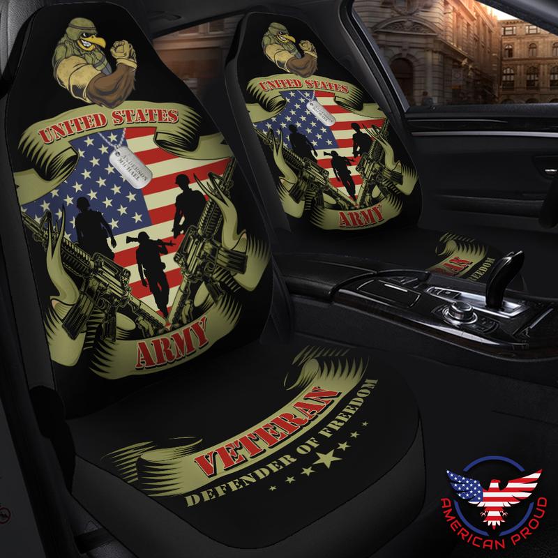 Defender of Freedom Personalized Car Seat Covers